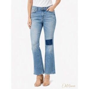 Citizens of Humanity Kaya Petite Jeans Womens 28 Blue Excellent Kick Flare Patch